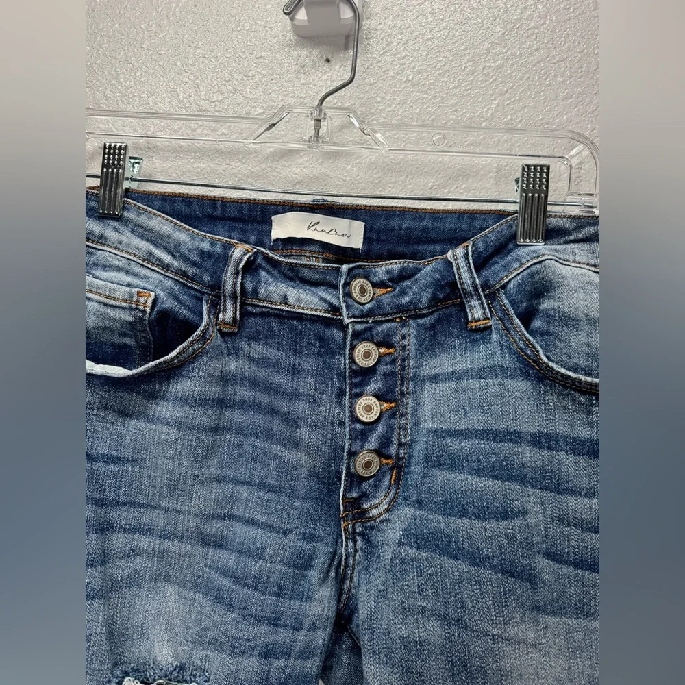 KanCan Estilo Button Fly Distressed Faded Wash Style KC5118D Skinny Size 9/28 - Picture 3 of 9